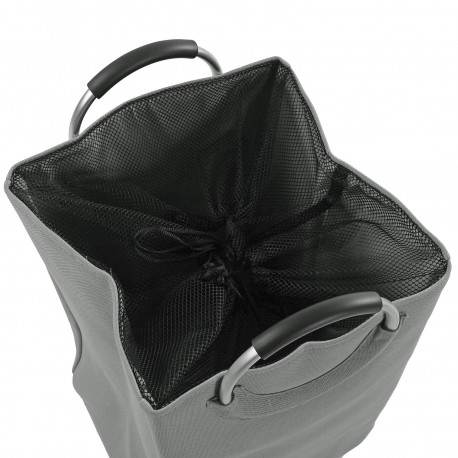 GREY LAUNDRY HAMPER WITH HANDLES