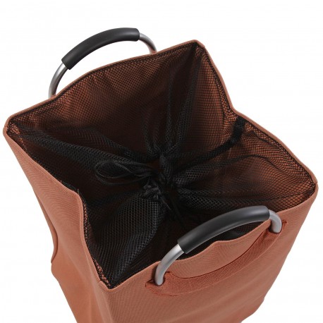 TERRACOTTA LAUNDRY HAMPER WITH HANDLES
