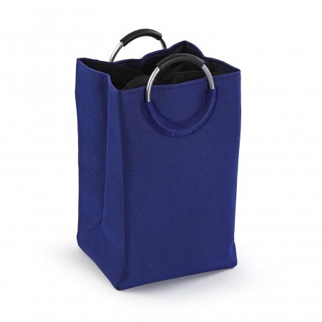 BLUE LAUNDRY HAMPER WITH HANDLES