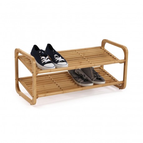 LONG SHOE RACK WITH 2 SHELVES