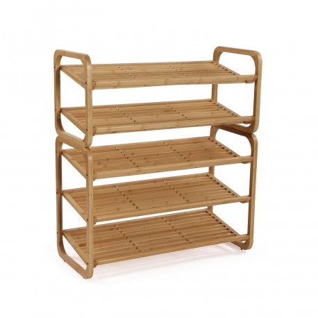 LONG SHOE RACK WITH 2 SHELVES