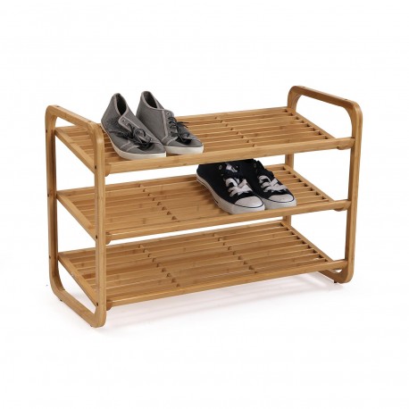LONG SHOE RACK WITH 3 SHELVES