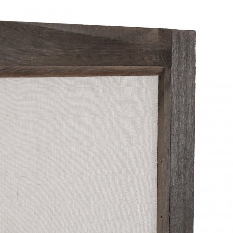 DARK WOOD SCREEN WITH OPAQUE WINDOWS