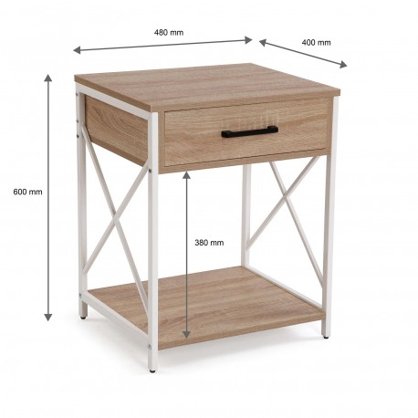 LIGHT 1-DRAWER HERMI NIGHTSTAND