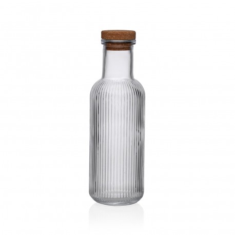 1000ML STRIPED CLEAR BOTTLE