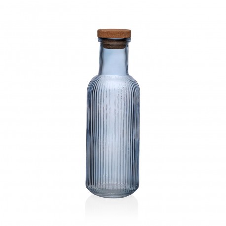 1000ML STRIPED BLUE BOTTLE
