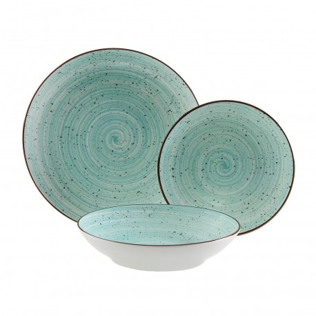 18-PIECE LUA AQUA DINNER SET