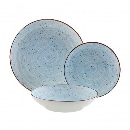 18-PIECE LUA BLUE DINNER SET
