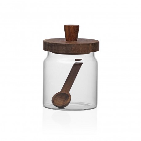 470ML GLASS JAR WITH SPOON