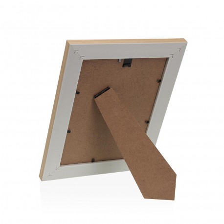BROWN PHOTO FRAME WITH CREAM DETAIL 13 X 18