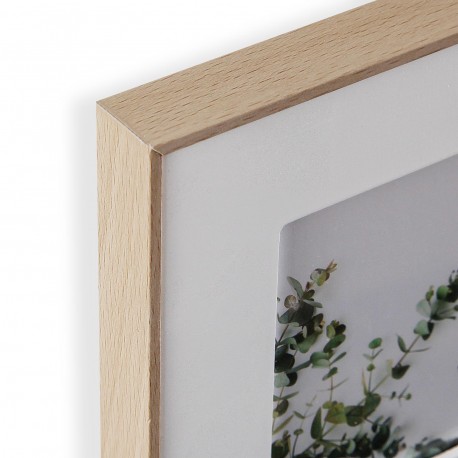WHITE PHOTO FRAME WITH 4 HOLES 9 X 14