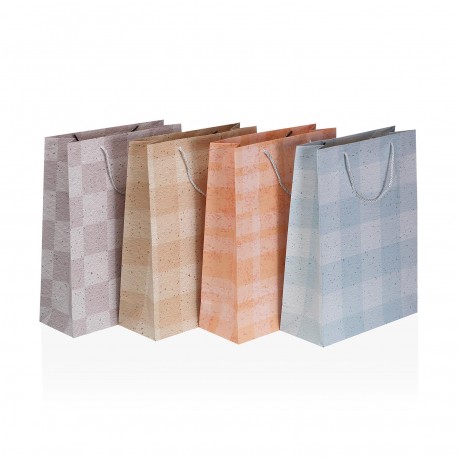 LARGE ASSORTED CHECKED BAG