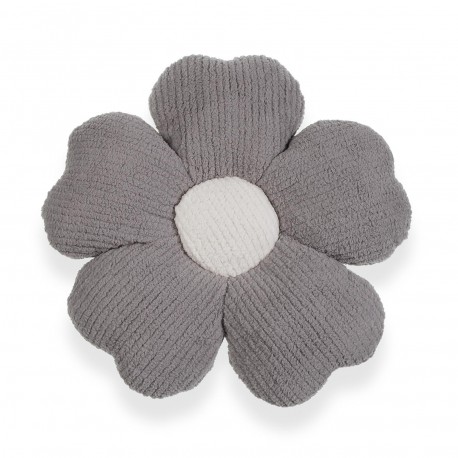 GREY FLOWER CUSHION