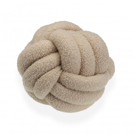 25CM CREAM KNOT CUSHION