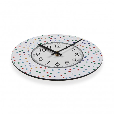 SMALL DOTTY WALL CLOCK 29CM