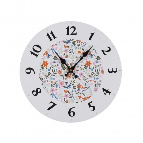 SMALL ROSE FLOWER WALL CLOCK 29CM
