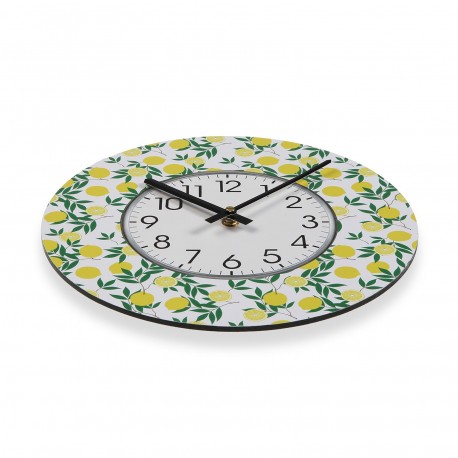 SMALL LEMONS WALL CLOCK 29CM