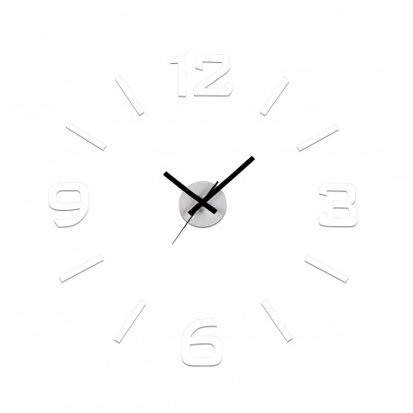 RELOJ PEGATINA BLANCO