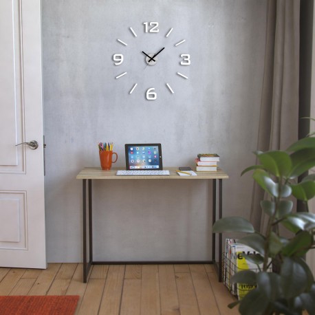 RELOJ PEGATINA BLANCO