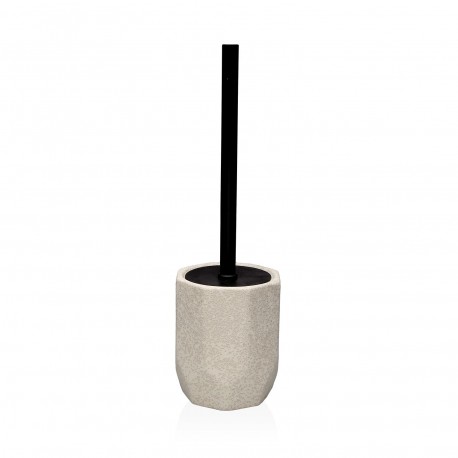 CREAM GEOMETRIC TOILET BRUSH HOLDER