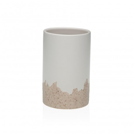 BEIGE DUO TOOTHBRUSH HOLDER