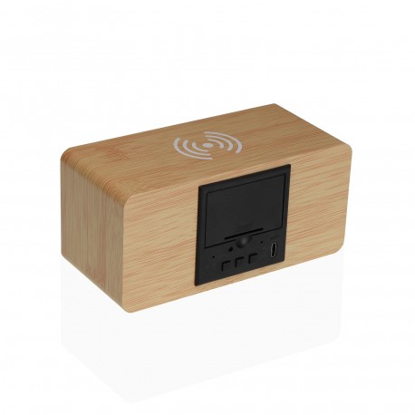 RECTANGULAR CLOCK WITH CHARGING STATION