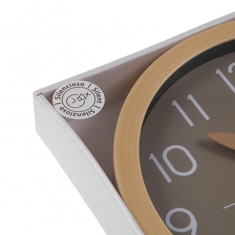 GREY RAY WALL CLOCK 30CM