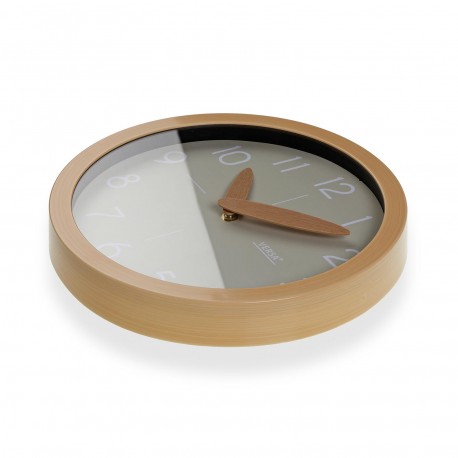 LIGHT GREY RAY WALL CLOCK 30CM