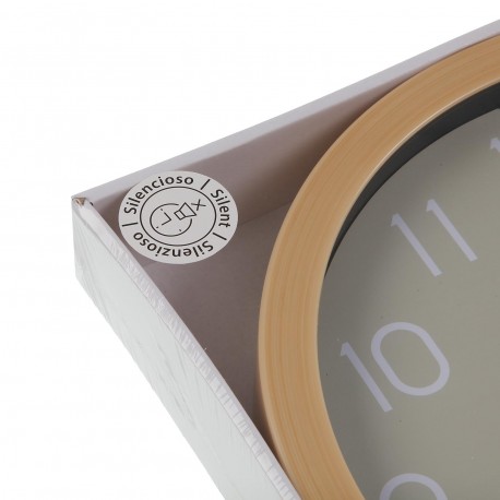 LIGHT GREY RAY WALL CLOCK 30CM