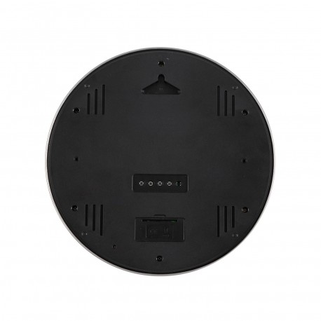 METALLIC EFFECT DIGITAL WALL CLOCK