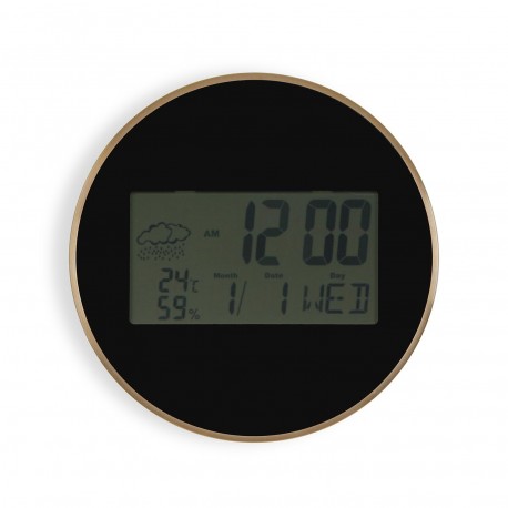BLACK DIGITAL WALL CLOCK