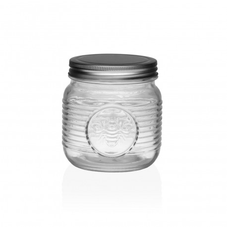GLASS JAR WITH LID, BEE DESIGN, 750ML