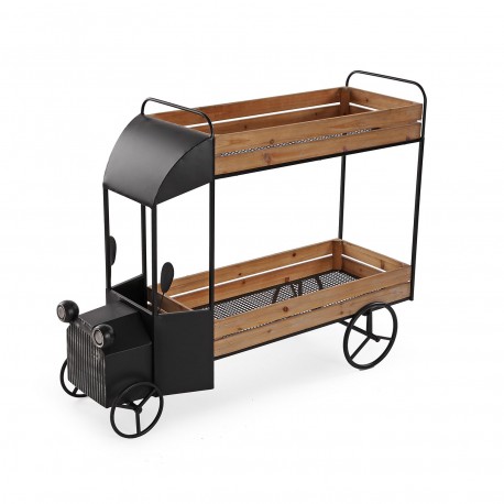 2-TIER WOODEN PLANTER