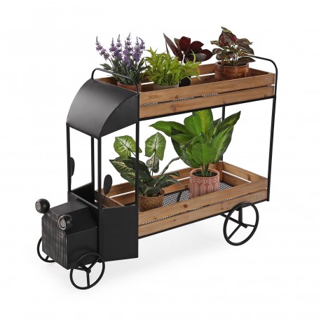 2-TIER WOODEN PLANTER