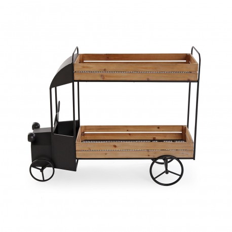 2-TIER WOODEN PLANTER