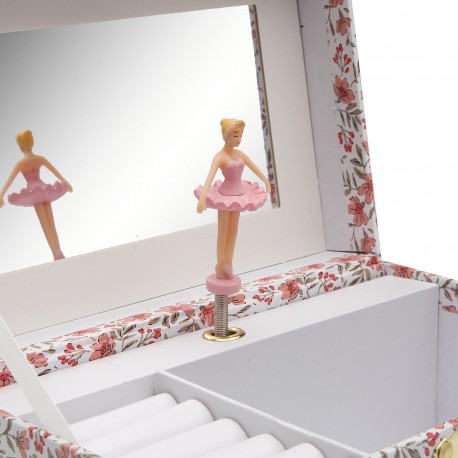 ROSES JEWEL BOX WITH MIRROR & DANCER