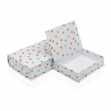 SET OF 2 DOTTY BOOK BOXES