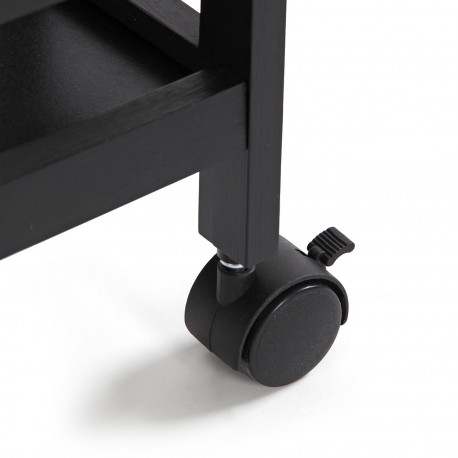 BLACK ROLLING CART