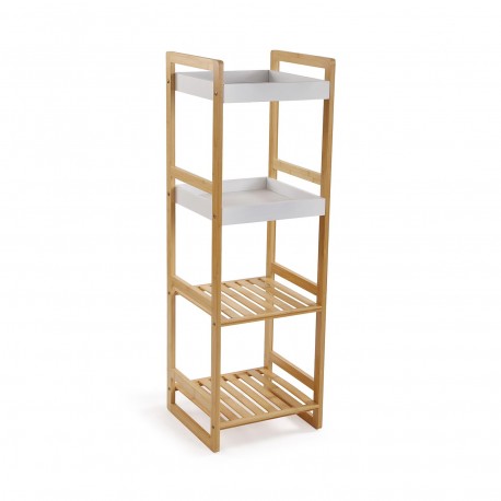 WHITE 4-SHELF UNIT