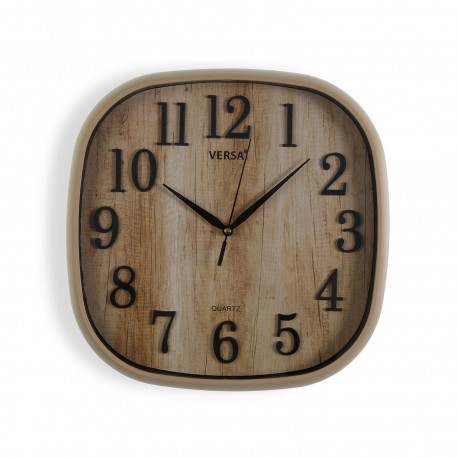 WOODEN EFFECT WALL CLOCK 30CM