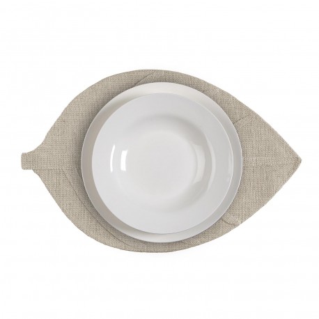 WHITE LEAF PLACEMAT