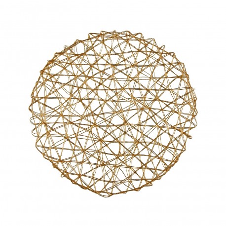 ROUND GOLDEN NET PLACEMAT