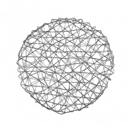 ROUND SILVER NET PLACEMAT