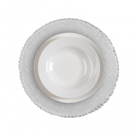 ROUND WHITE PLACEMAT