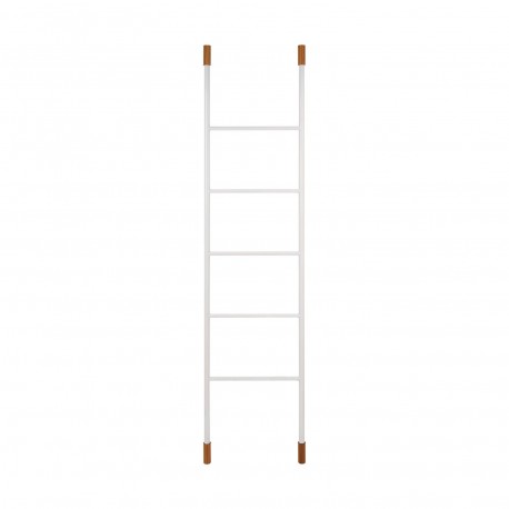 BAMBOO AND METAL TOWEL LADDER