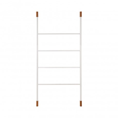 BAMBOO AND METAL TOWEL LADDER