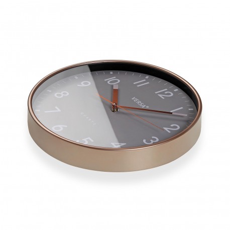 GREY WALL CLOCK 30X4CM