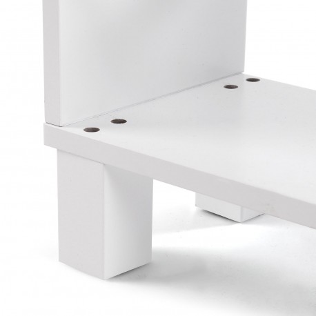 WHITE 3-SHELF WHEELED TROLLEY