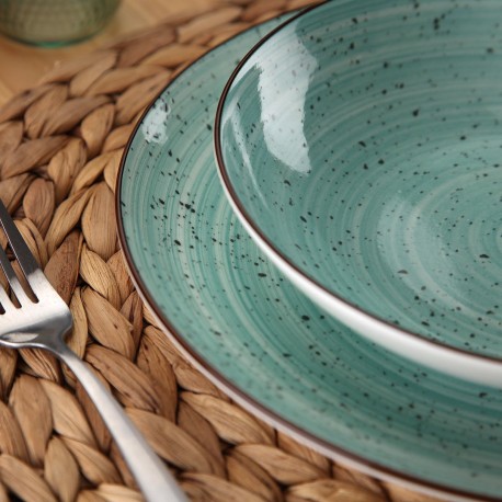18-PIECE LUA AQUA DINNER SET