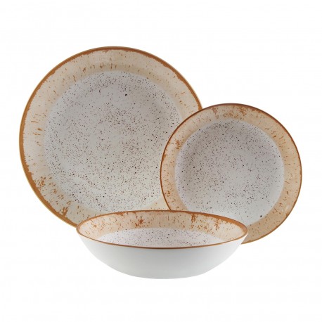 18-PIECE DINNER SET PROVENCE EARTH